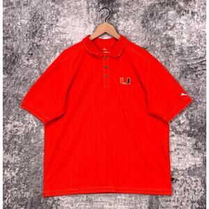 Tommy Bahama Shirt Large Mens University Miami Hurricanes Orange